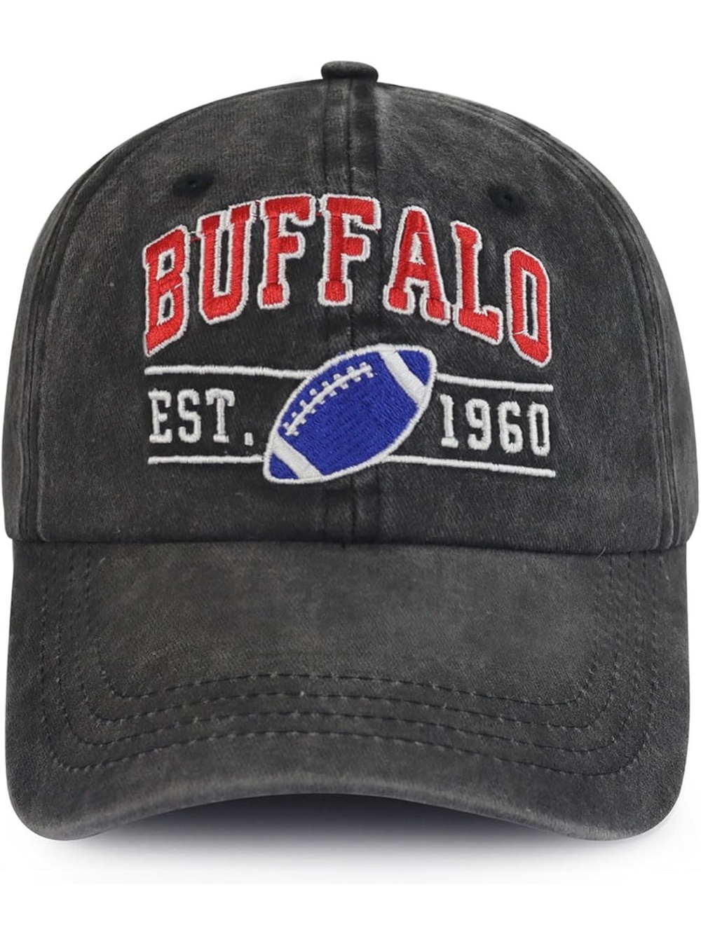 Embroidered City Football Hat for Men Women